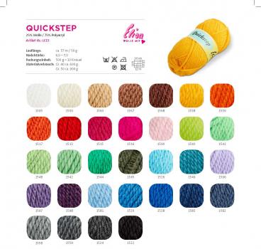 Elisa Quickstep -Dicke Schnellstrick Wollmischung 50 Gramm Farbwahl